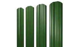 Штакетник Grand Line Twin фигурный 0,45 PE RAL 6002 Лиственно-зеленый купить в краснодаре