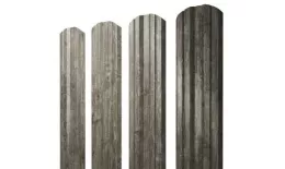 Штакетник Grand Line Twin фигурный 0,45 Print Elite Nordic Wood Северное дерево купить в краснодаре