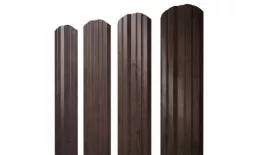 Штакетник Grand Line Twin фигурный 0,45 Print-double Premium РФ Antique Wood купить в краснодаре