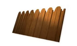Профнастил C10 A для забора фигурный Grand Line Print Elite 0,45 мм Golden Wood Золотой Дуб купить в краснодаре