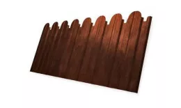 Профнастил C10 A для забора фигурный Grand Line Print Elite 0,45 мм Rowan Рябина купить в краснодаре