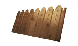 Профнастил C10 A для забора фигурный Grand Line Print Elite 0,45 мм с пленкой Nutwood Орех купить в краснодаре