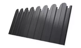 Профнастил C10 A для забора фигурный Grand Line Satin 0,5 мм с пленкой RAL 7004 Сигнальный серый купить в краснодаре