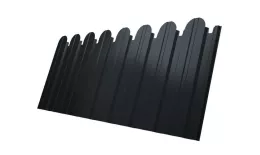 Профнастил C10 A для забора фигурный Grand Line Atlas 0,5 мм RAL 7016 Антрацитово-серый купить в краснодаре