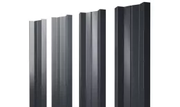 Штакетник Grand Line М-образный А 0,45 Drap RAL 7016 Антрацитово-серый