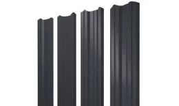 Штакетник Grand Line М-образный А 0,5 GreenCoat Pural Matt RR 23 Темно-серый купить в краснодаре