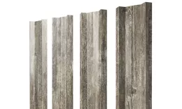 Штакетник Grand Line М-образный А 0,45 Print Elite Nordic Wood Северное дерево