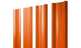 Штакетник Grand Line М-образный А 0,45 PE RAL 2004 Оранжевый