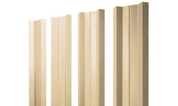 Штакетник Grand Line М-образный А 0,45 PE RAL 1014 Слоновая кость