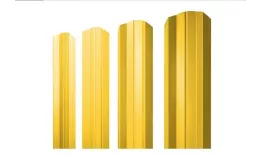 Штакетник Grand Line М-образный А фигурный 0,45 PE RAL 1018 Цинково-желтый купить в краснодаре