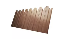Профнастил C10 B для забора фигурный Grand Line Print Elite 0,45 мм Honey Wood Медовое дерево купить в краснодаре