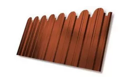 Профнастил C10 B для забора фигурный Grand Line РЕ 0,45 мм RAL 1018 цинково-желтый купить в краснодаре