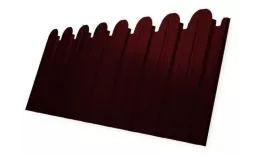 Профнастил C10 B для забора фигурный Grand Line Satin 0,5 мм RAL 7016 Антрацитово-серый купить в краснодаре