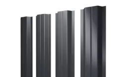 Штакетник Grand Line П -образный А 0,5 GreenCoat Pural RR 23 Темно-серый 