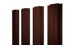 Штакетник Grand Line П -образный А 0,5 Quarzit RR 32 Темно-коричневый купить в краснодаре