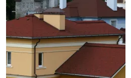 Гибкая черепица Tegola Nordland Антик красный с отливом купить в краснодаре