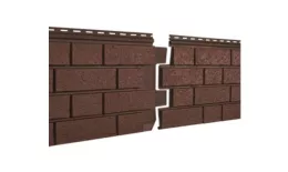 Фасадные (цокольные) панели Ю-Пласт Стоун Хаус S-lock Клинкер терракотовый купить в краснодаре