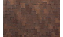 Гибкая черепица Tegola Nordland Альпин коричневый с отливом купить в краснодаре