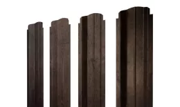 Штакетник Grand Line П-образный B фигурный 0,45 Print-double Elite Antique Wood