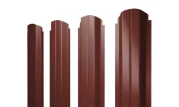 Штакетник Grand Line П-образный А фигурный 0,5 Velur RAL 3009 Оксидно-красный купить в краснодаре