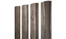Штакетник Grand Line Slim Полукруглый 0,45 Print Premium РФ Silver Wood Серебряное дерево купить в краснодаре