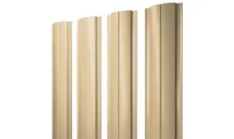 Штакетник Grand Line Slim Полукруглый 0,4 PE RAL 1014 Слоновая кость купить в краснодаре