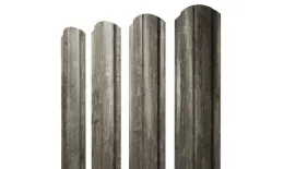 Штакетник Grand Line Slim Полукруглый фигурный 0,45 Print Elite Nordic Wood Северное дерево купить в краснодаре
