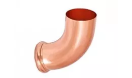 Отвод трубы декорированный (125/90) Аквасистем (медь) купить в краснодаре