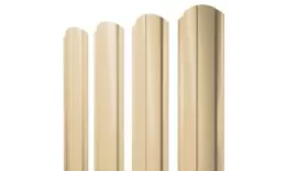 Штакетник Grand Line Slim Полукруглый фигурный 0,45 PE RAL 1014 Слоновая кость купить в краснодаре