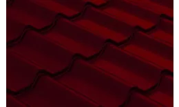 Металлочерепица Grand Line Классик (Classic) 0.5 Satin Matt RAL 3005 красное вино купить в краснодаре