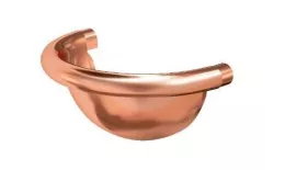 Заглушка универсальная полукруглая (125/90) Аквасистем (медь) купить в краснодаре