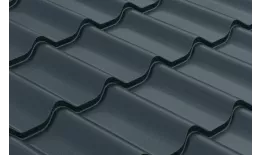 Металлочерепица GL 0.5 Классик (Classic) GreenCoat Pural Matt RAL 7016 антрацитово-серый купить в краснодаре