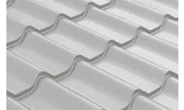 Металлочерепица GL 0.5 Классик (Classic) GreenCoat Pural Matt RR 21 Светло-серый купить в краснодаре