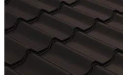 Металлочерепица Grand Line Классик (Classic) 0.45 Drap RAL RR 32 темно-коричневый купить в краснодаре