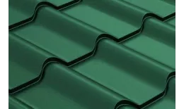 Металлочерепица GL Камея (Kamea) 0,5 GreenCoat Pural Matt RR 11 темно-зеленый купить в краснодаре
