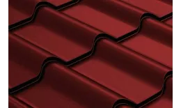 Металлочерепица GL Камея (Kamea) 0,5 GreenCoat Pural Matt RR 29 Вишневый купить в краснодаре