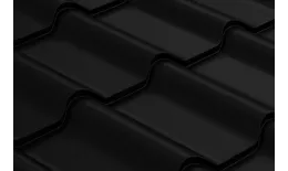 Металлочерепица GL Камея (Kamea) 0,5 GreenCoat Pural Matt RR 33 черный купить в краснодаре