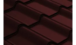 Металлочерепица GL Камея (Kamea) 0,5 GreenCoat Pural Matt RR 887 шоколадно-коричневый купить в краснодаре