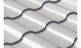 Металлочерепица Grand Line Кредо (Kredo) 0.5 Satin RAL 9006 бело-алюминиевый купить в краснодаре