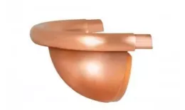 Заглушка универсальная полукруглая (150/100) Аквасистем (медь) купить в краснодаре