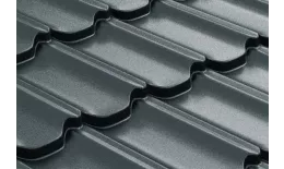 Металлочерепица GL Квинта плюс 3D (Kvinta Plus 3D) 0,5 GreenCoat Pural Matt RAL 7016 антрацитово-серый купить в краснодаре