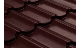 Металлочерепица GL Квинта плюс (Kvinta Plus) 0,5 GreenCoat Pural RAL 8017 шоколад купить в краснодаре