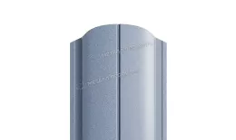 Штакетник Металл Профиль ELLIPSE-O (Закругленный) PURMAN 0,5 мм Galmei cиреневый металлик купить в краснодаре