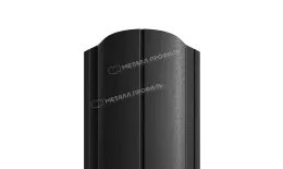 Штакетник Металл Профиль ELLIPSE-O (Закругленный) VikingMP 0,45 мм RAL 9005 Черный купить в краснодаре