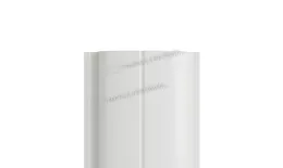 Прямой евроштакетник Металл Профиль ELLIPSE-Т белый