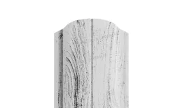 Штакетник Металл Профиль ELLIPSE-O (Закругленный) ECOSTEEL Matt 0,5 мм Беленый Дуб купить в краснодаре