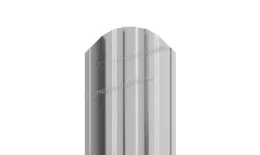 Штакетник Металл Профиль TRAPEZE-O (Закругленный) РЕ 0,45 мм RAL 9006 Бело-алюминиевый купить в краснодаре