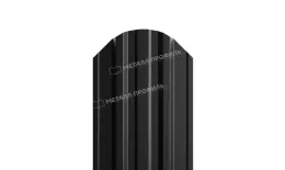 Штакетник Металл Профиль TRAPEZE-O (Закругленный) VikingMP 0,45 мм RAL 9005 Черный купить в краснодаре