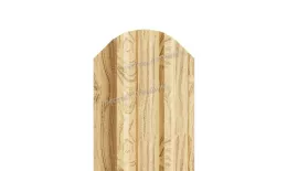 Штакетник Металл Профиль TRAPEZE-O (Закругленный) ECOSTEEL Matt 0,5 мм Сосна купить в краснодаре