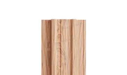 Штакетник Металл Профиль TRAPEZE-Т (Прямой) ECOSTEEL текстурированный 0,5 мм Кедр купить в краснодаре